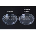 CE and FDA Certificated 90*15mm Disposable Petri Dish with 3vents